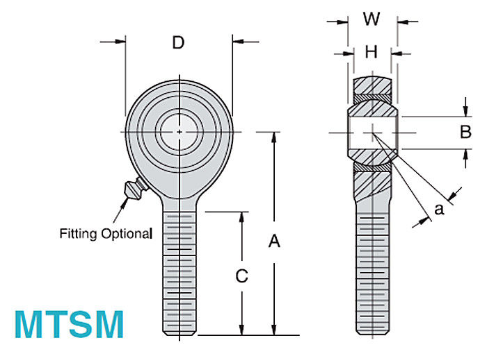 MTSM/MTSF 스테인리스 막대 끝 3 - 산업 설비를 위해 금속을 붙이기 위하여 금속을 잇