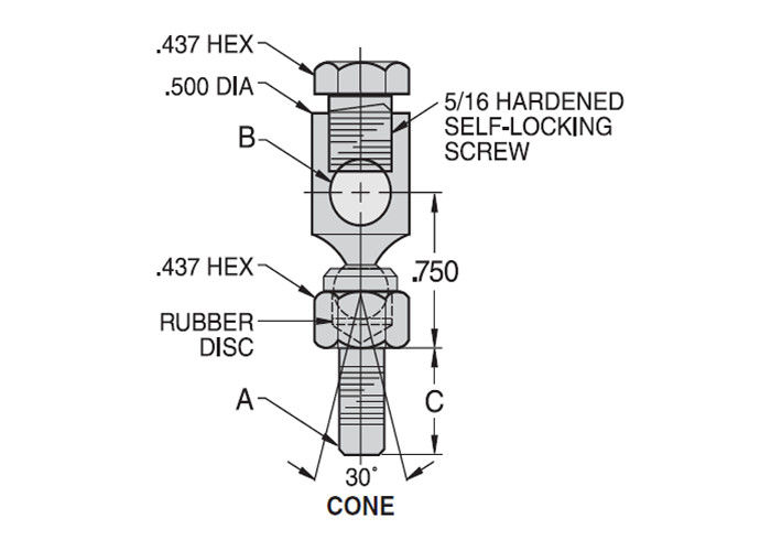 DC/DH 회전대 공 합동 막대 끝 방위 연결 제품 유형 착용 저항
