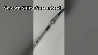 나사식 끝단과 U 포크가 있는 견고한 푸시-풀 제어 케이블 어셈블리