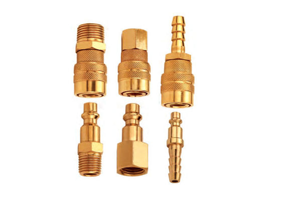 LAM Pneumatic Brass Quick Coupling High Flow 싱글 종료