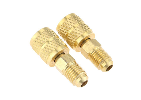 냉각기 후장  Brass Quick Coupler Adapter 1/4 "남자 플레어 5/16 "여성