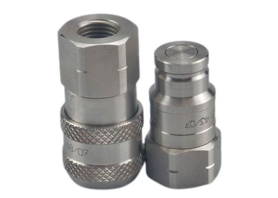 0.5'' ISO16028 NPT 수압 평면 빠른 결합기