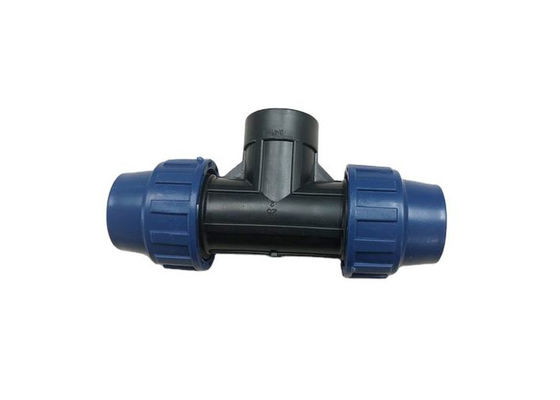 32mm 여성 스레드 티 빠른 합성 HDPE 압축 픽팅 물 공급