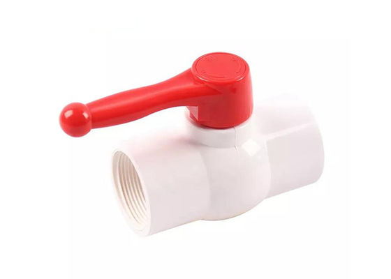 2 차원 직선형 수동 PVC 볼 밸브 UPVC 고정 제어 흐름 물