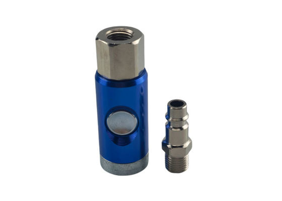 28scfm 누르기 버튼 Pneumatic 빠른 결합 BSP 공기 튜브 안전 결합