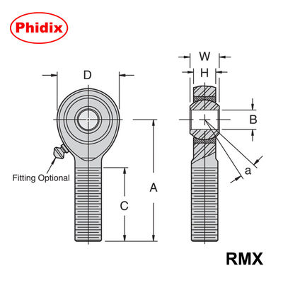 RMX/RMX-T 시리즈 중형 PTFE 가루 막대기 끝
