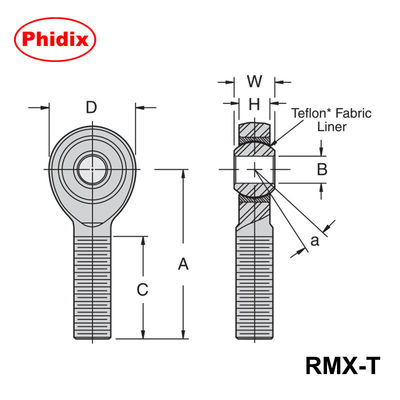 RMX/RMX-T 시리즈 중형 PTFE 가루 막대기 끝