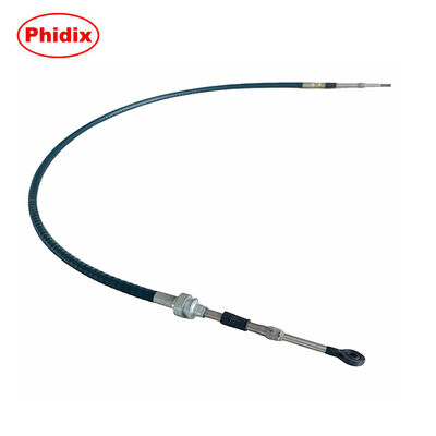 Heavy-Duty Push-Pull Control Cable Assembly With Adjustable Junction And Rod End Fittings
