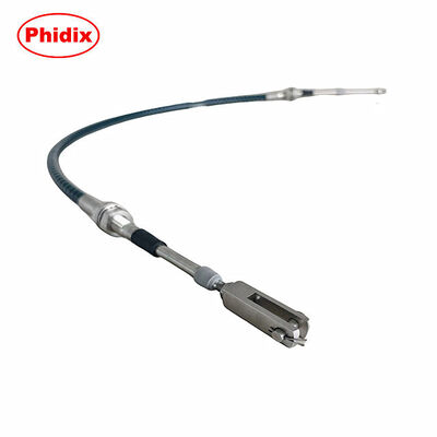Heavy Duty Push-Pull Control Cable Assembly With Threaded End And U Fork